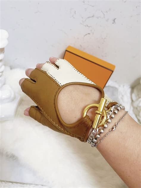 hermes fingerless gloves|authentic hermes gloves.